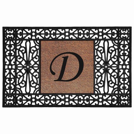 Monogram Door Mat, Coir, Black, Natural, 30 in W x 48 in L